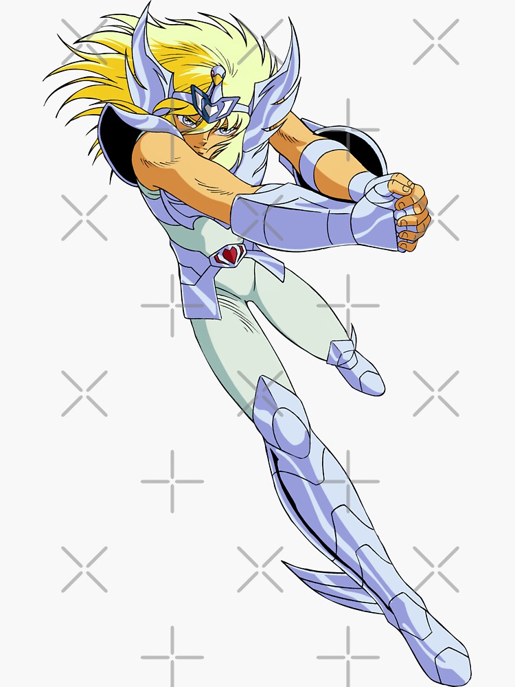 Saint Seiya Hyoga V3 Sticker By HakurenStudios Redbubble