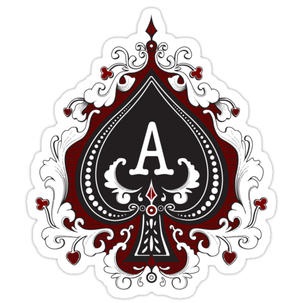 "ace of spades ACEeffect logo brand" Stickers by Steve Malcomson