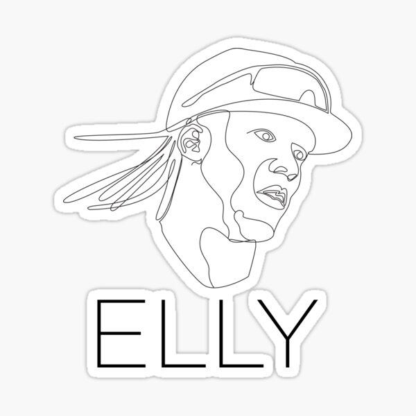 Elly De La Cruz Line Art Sticker For Sale By GSJGROUP Redbubble