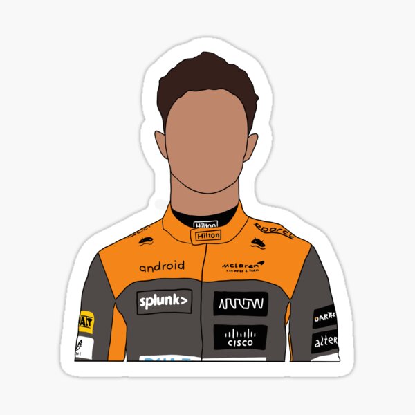 Lando Norris Sticker For Sale By Art By Yana Redbubble