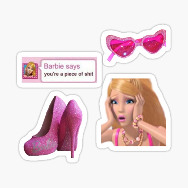 Barbie Sticker Pack Sticker For Sale By Eternallykawaii Redbubble