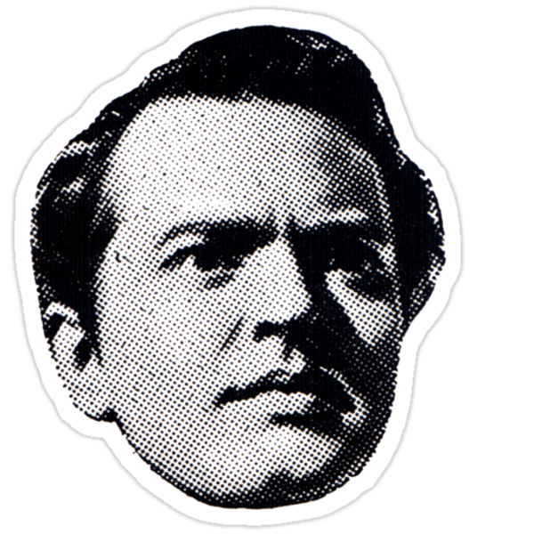 Citizen Kane Head by tadleckman - sticker,375x360