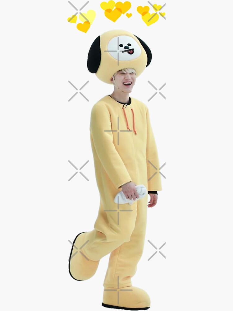 Bts Suga Yoongi In A Chimmy Costume Sticker For Sale By Twmk