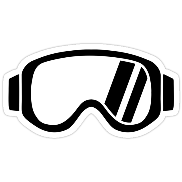 "Ski goggles" Stickers by Designzz | Redbubble