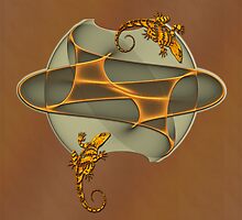 Fractal Gecko by fuxart