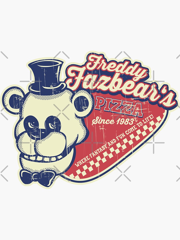 Freddy Fazbear S Pizza Sticker For Sale By Edcarj82 Redbubble