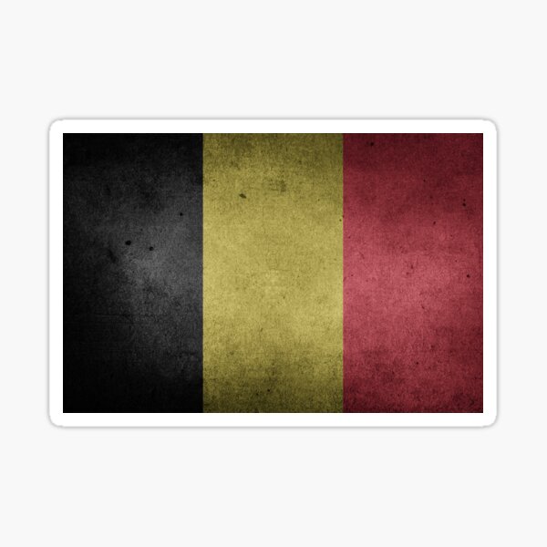 Grunge Belgium Flag Sticker For Sale By Productpics Redbubble