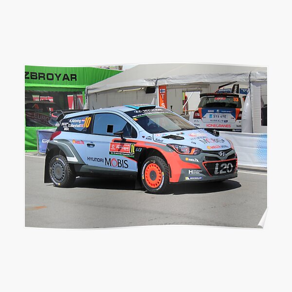 Kevin Abbring Hyundai I20 WRC Photography Poster For Sale By