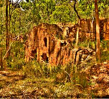 Shadows of The Lost City- Newnes Mining Works Wolgan Valley - The HDR Experience by Philip Johnson