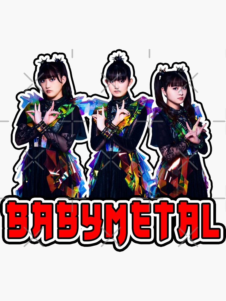 BABYMETAL Unique Band Logo J Pop Fan Art Sticker For Sale By Burn