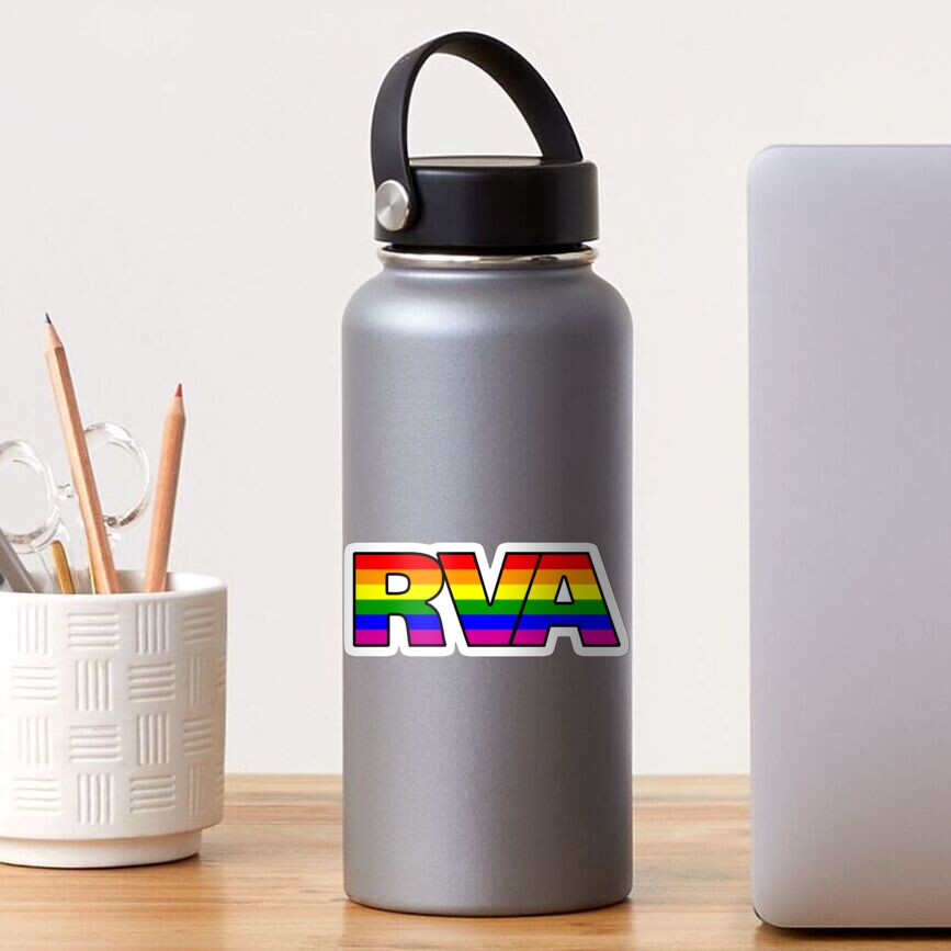 Rva Rainbow Pride Lgbt Richmond Virginia Gay Pride Flag Sticker For