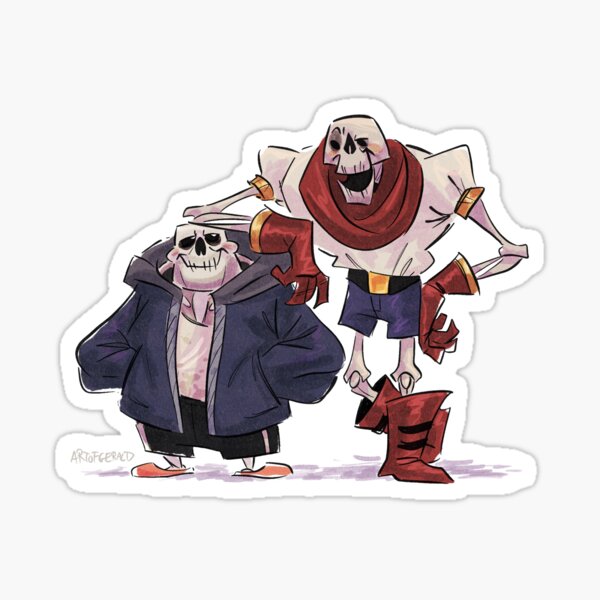 Sans And Papyrus Sticker For Sale By Gerald Grabowski Redbubble