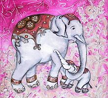 Elephants by whittyart