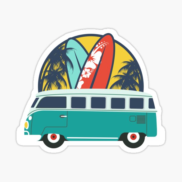 Vintage Surf Stickers Redbubble