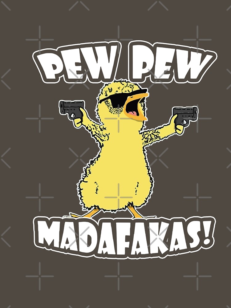 Chicken Pew Pew Madafakas Tshirt Men Dark Heather Essential T Shirt