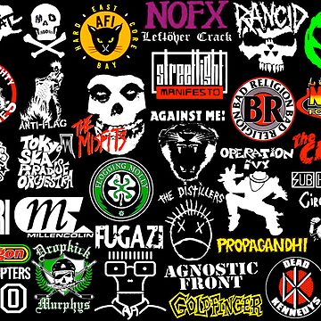 Punk Aesthetic Collage 90s Misfits Rancid NOFX Sticker For Sale By