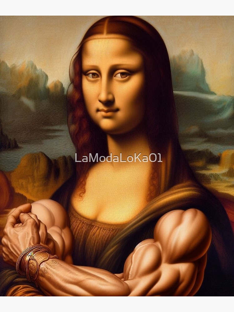 P Ster Con La Obra La Gioconda Monna Lisa Superstar Monna Lisa Con