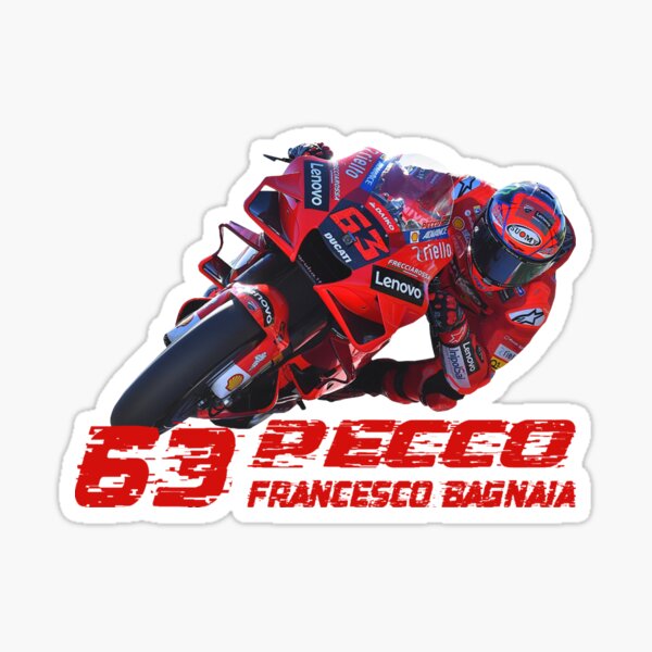 Francesco Pecco Bagnaia Sticker For Sale By Studiomania Redbubble