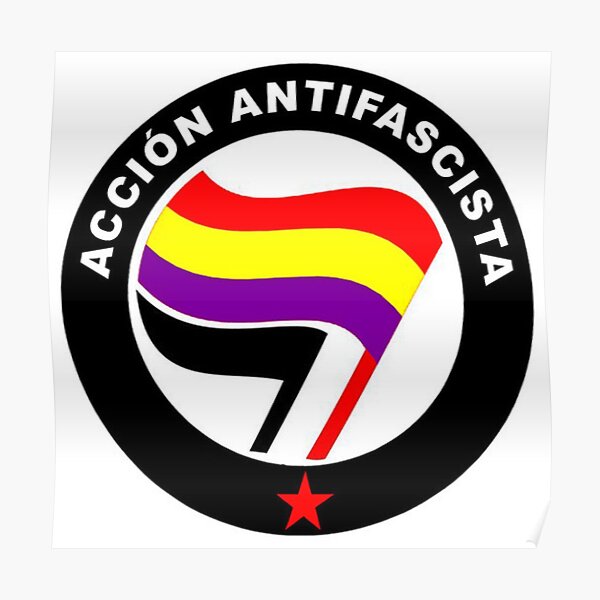 Acci N Antifascista Antifascist Action Spanish Republic Bandera