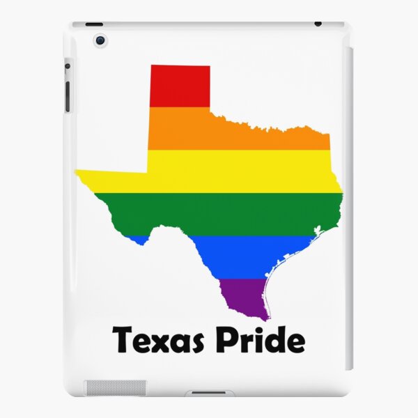 State Of Texas Gay Pride Flag Map Ipad Case Skin By Maddesign