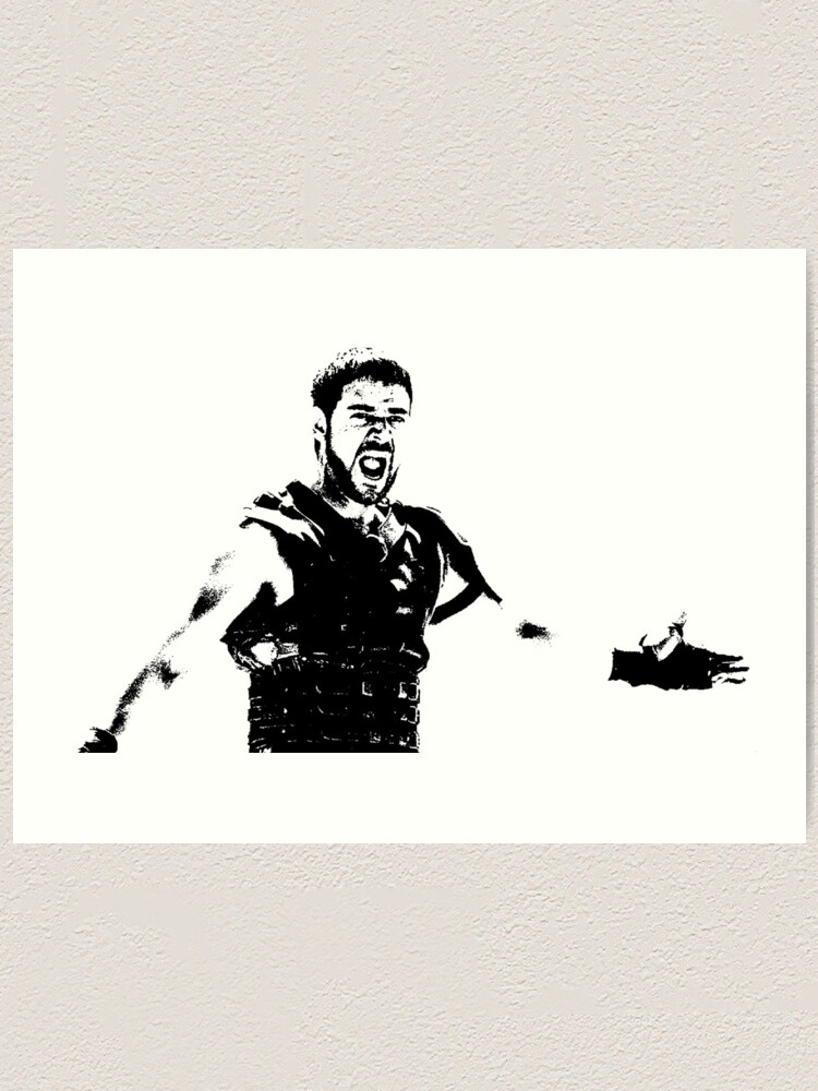 Are You Not Entertained Gladiator Art Print For Sale By Richturner Redbubble