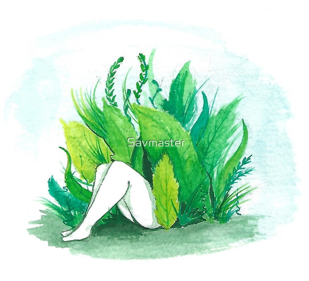 Girl In Grass By Savmaster Redbubble