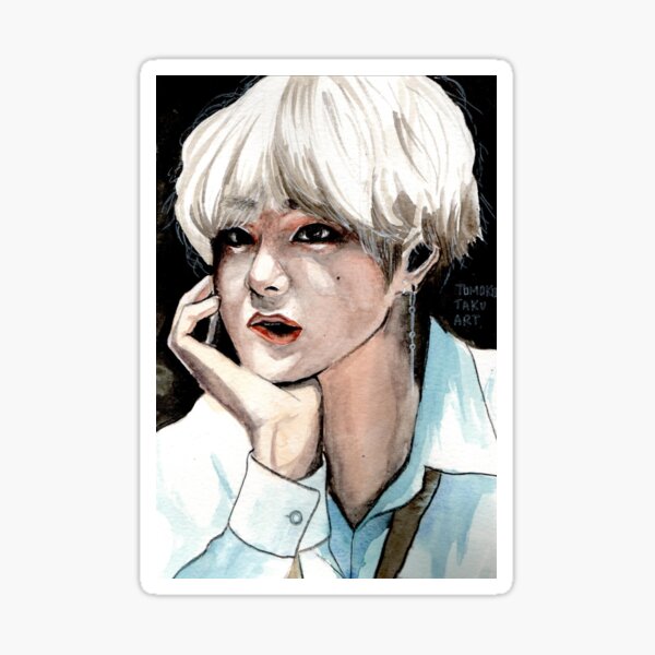 Bts V Sticker For Sale By TamakoTaku Redbubble