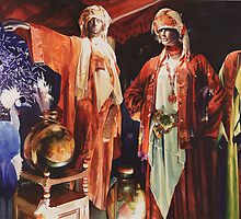 "The Spice Traders" Watercolor by Paul Jackson