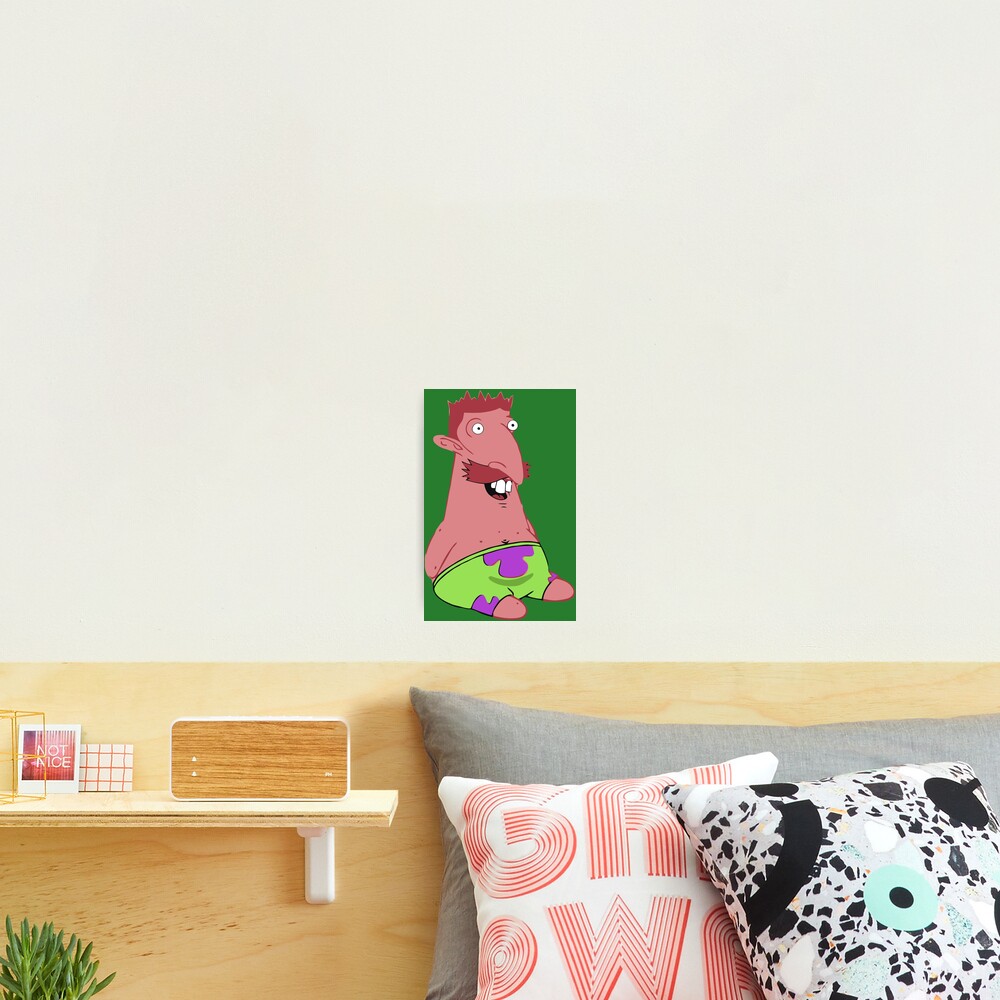 Nigel Thornberry Patrick Star Mash Meme Photographic Print By Jopska