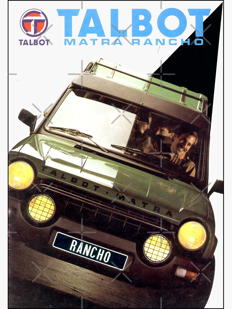 MATRA RANCHO Sticker By ThrowbackMotors Redbubble