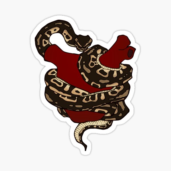 Snake Love Sticker For Sale By Arielxim Redbubble