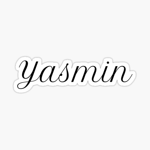 Yasmin Sticker For Sale By Juliesdesigns Redbubble