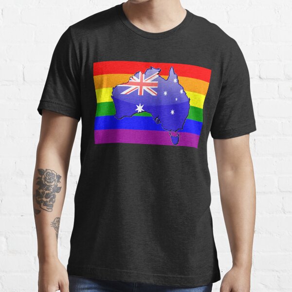 Australia Gay Pride Australia LGBT Australia Rainbow Flag T Shirt