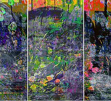IN BLOOM (triptych) by Paul Quixote Alleyne