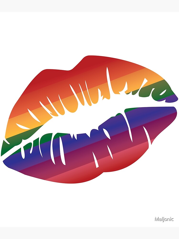 Lgbt Gay Pride Kiss Lgbt Awareness Month Gift Photographic Print By Maljonic Redbubble