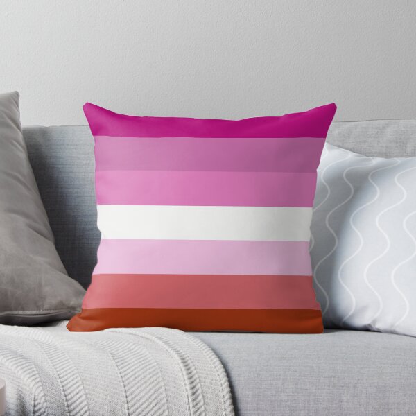 Lipstick Lesbian Pride Flag Throw Pillow For Sale By ThatGirlTheyKno