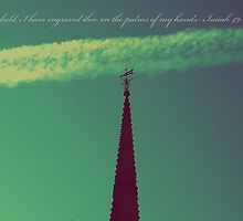 Behold, I have engraved thee on the palms of my hands- Isaiah 49:16 by Th3rd World Order
