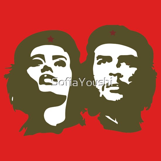 &quot;Che Guevara and Tania Tamara Bunke the only woman Che Loved&quot; T-Shirts &amp; Hoodies by SofiaYoushi | Redbubble - fc,550x550,red