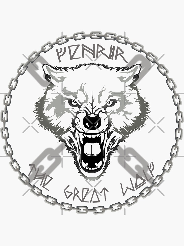 Fenrir Sticker For Sale By Emma Redbubble