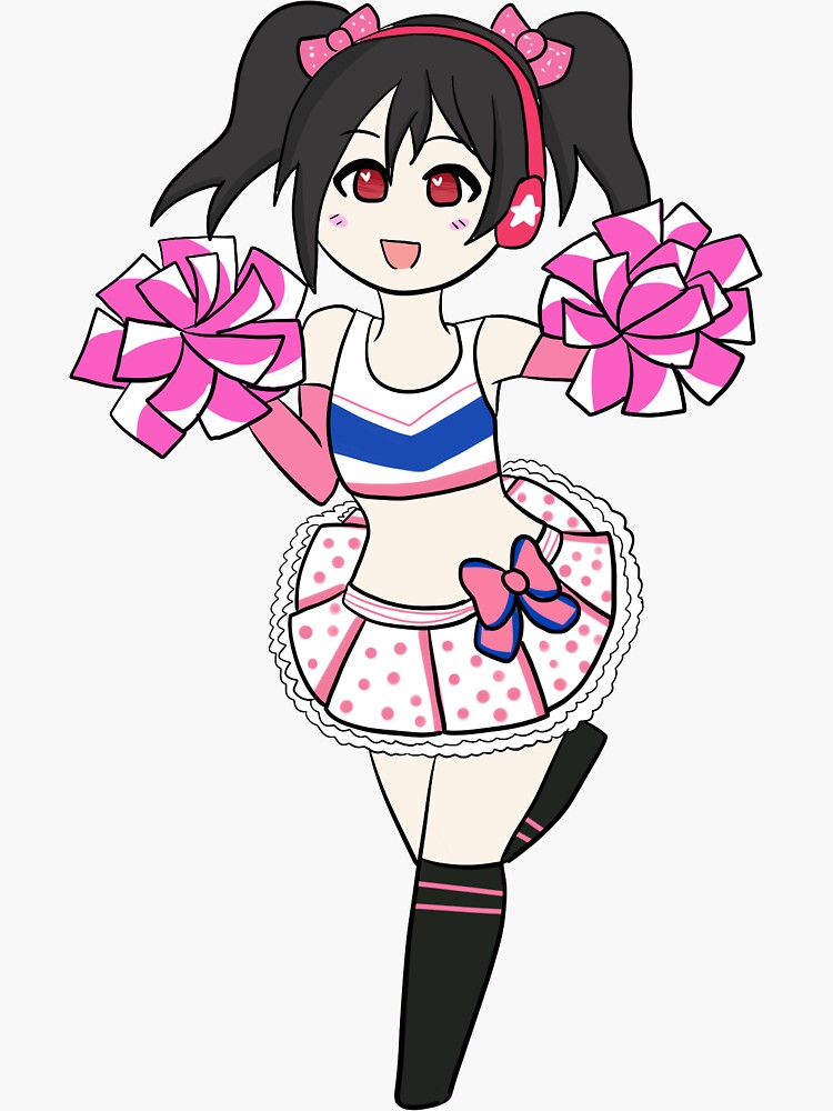 Nico Yazawa Cheer Sticker Sticker For Sale By Momochu Redbubble