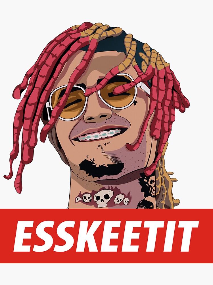 Lil Pump Jetski Esskeetit Fan Art Short Sleeve T Shirt Sticker For