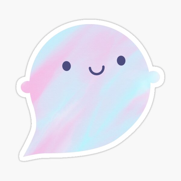 Kawaii Watercolour Ghosts Unicorn Sticker For Sale By