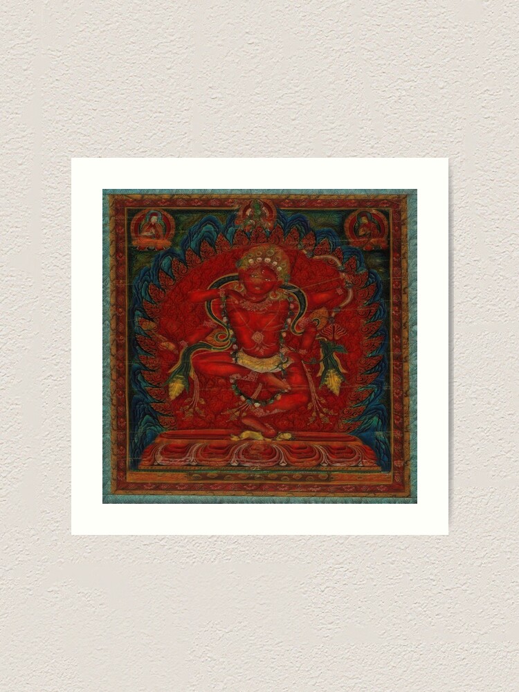 Kurukulla Tibetan Buddhism Art Print By LuciaS Redbubble