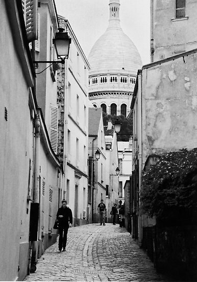 Back streets of Montmartre Paris