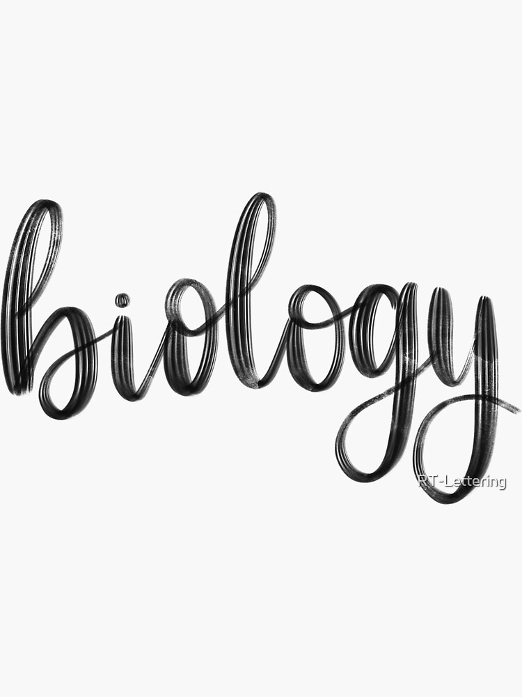 Biology Folder Binder Sticker Sticker For Sale By Rt Lettering