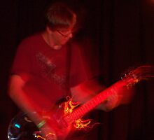 Flaming Guitar by . NEY.