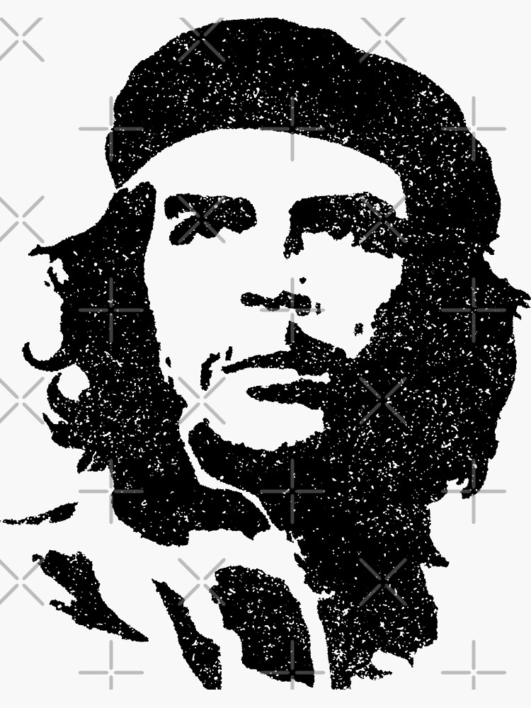 Ernesto Che Guevara Ironic Revolution Distressed Sticker By