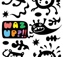 Waz Up? ll card by Andi Bird