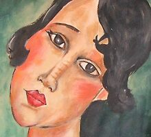 ... After Modigliani by Leanne Masters - flat,220x200,075,t