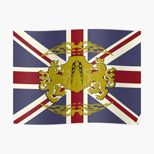 Union Jack Flag Poster For Sale By Myimpression Redbubble